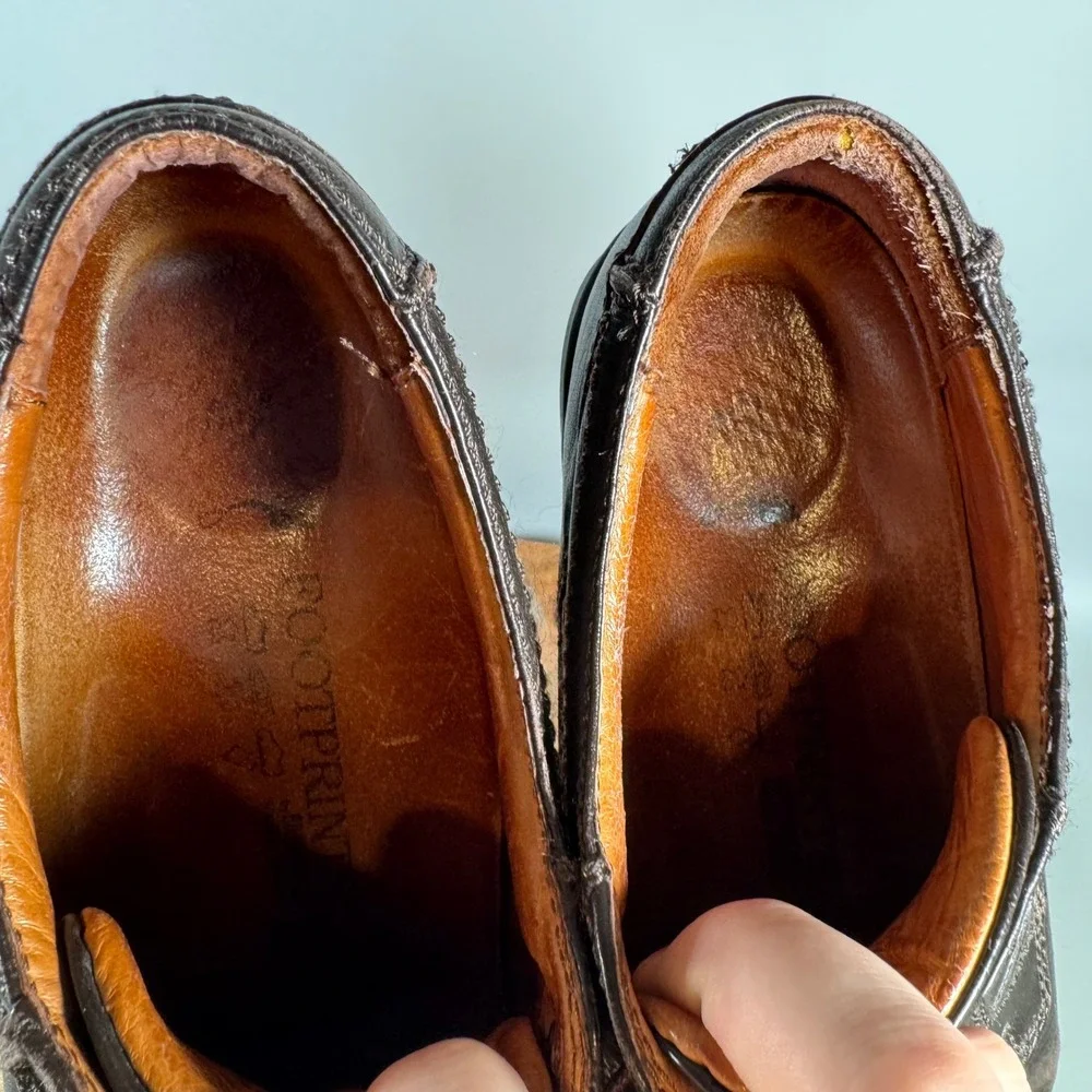 Footprints by Birkenstock Mens Dark Brown Leather Derby Shoes‎ Size 45 12